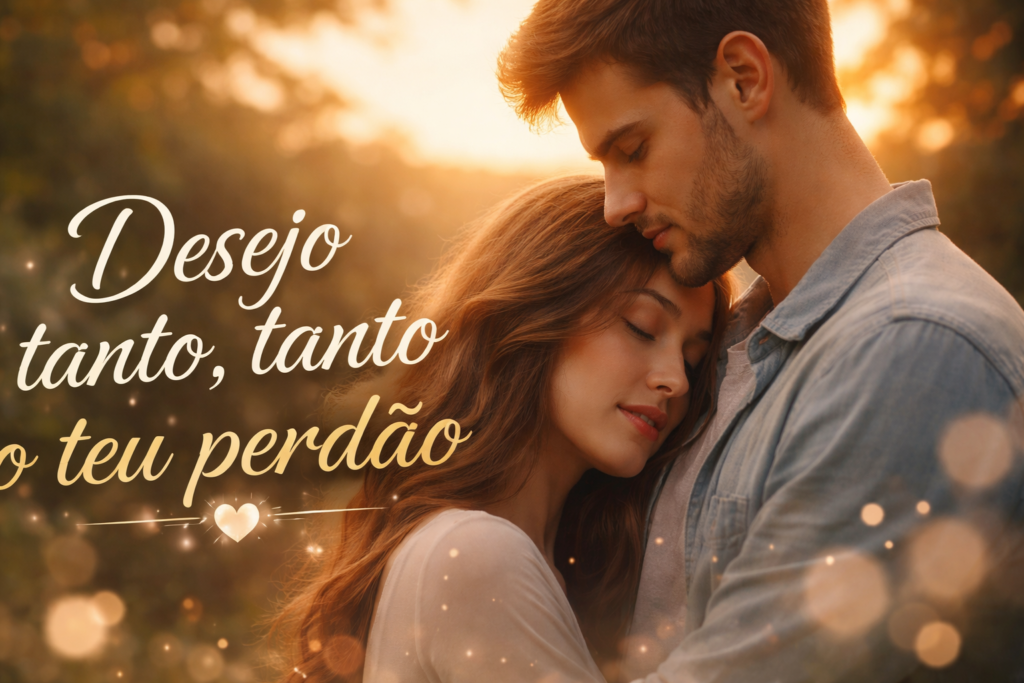 Desejo tanto, tanto o teu perdão.