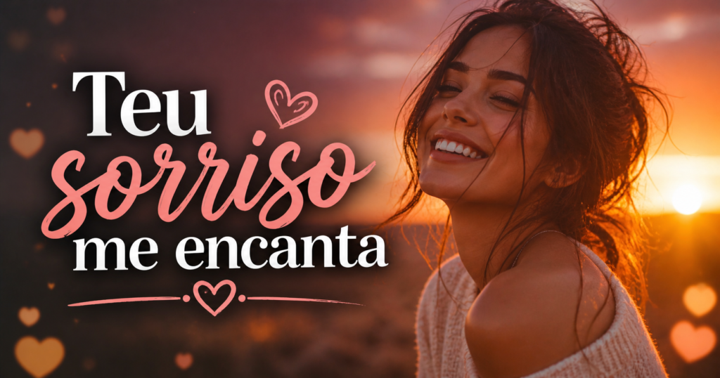 Existe algo mágico no sorriso de alguém que toca a nossa alma.